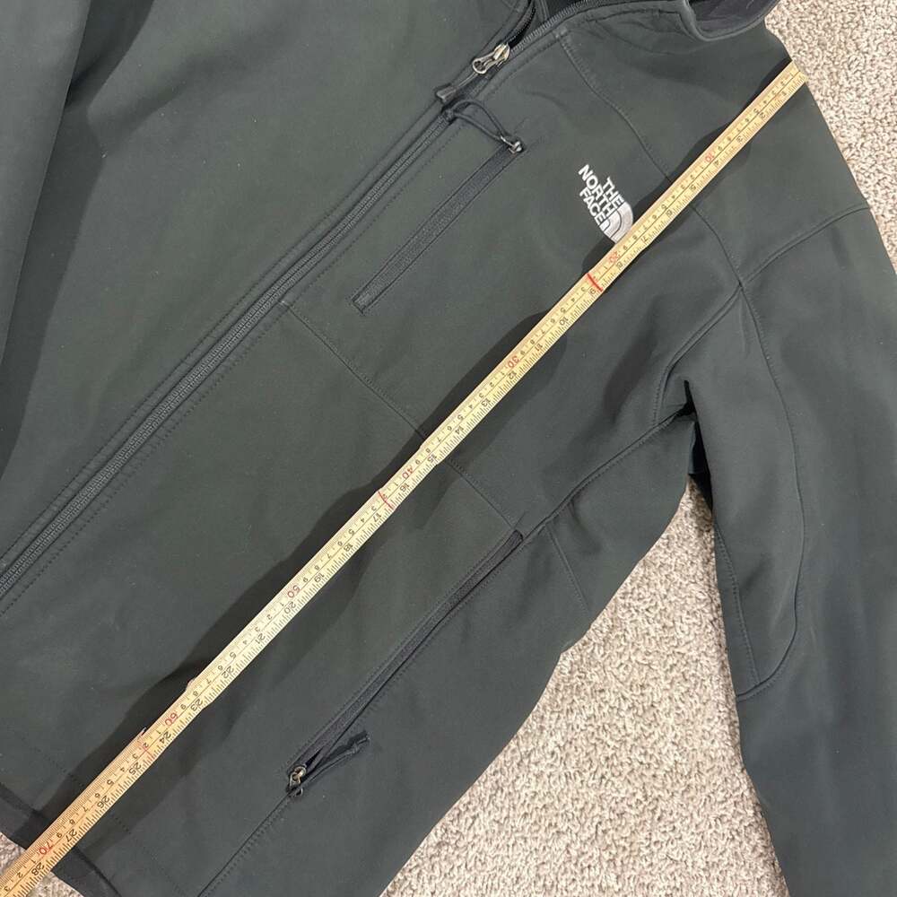 The North Face Apex Softshell Jacket Mens Large Black Windwall Stretch Coat‎ EUC - Picture 3 of 9